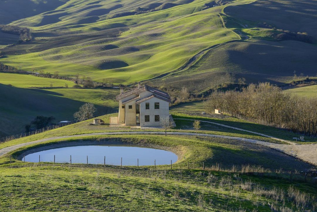 Former Tuscan Farmhouse, Rolling Green Landscape And Design