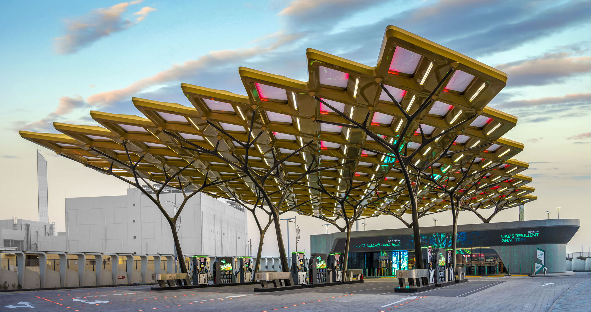 Aedas to design futuristic Dubai fuel station inspired by local flora